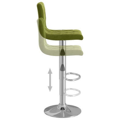 Sgabelli da Bar 2 pz Verde Chiaro in Velluto | homemem39