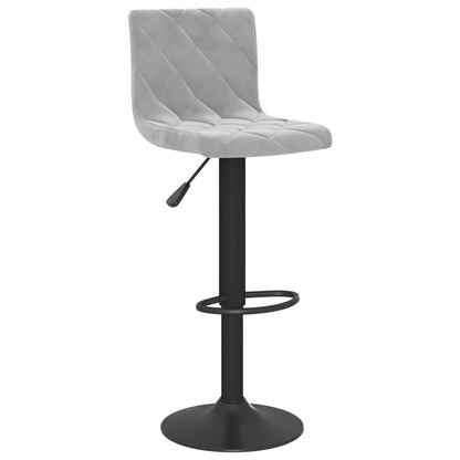 Sgabelli da Bar 2 pz Grigio Chiaro in Velluto - homemem39
