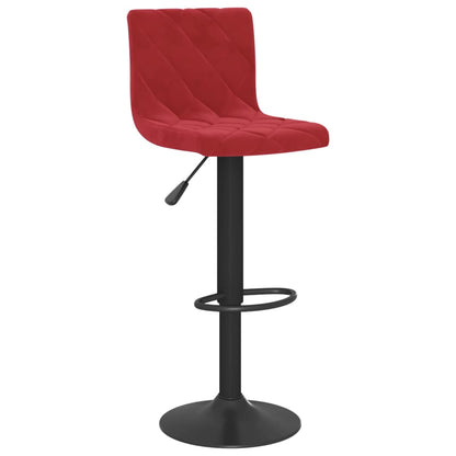 Sgabelli da Bar 2 pz Rosso Vino in Velluto - homemem39