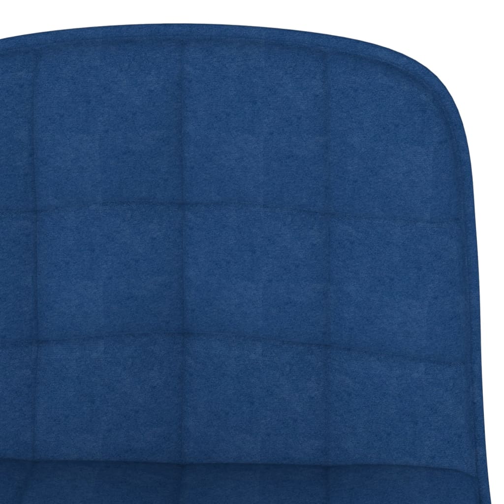 Sgabelli da Bar 2 pz Blu in Tessuto - homemem39