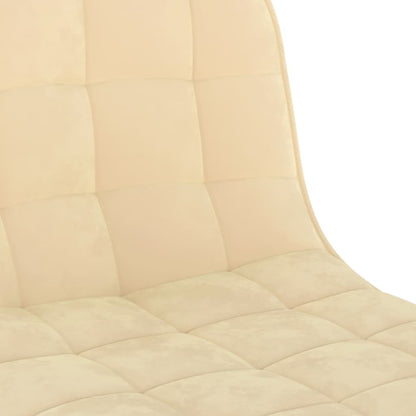 Sedie da Bar 2 pz Crema in Velluto - homemem39