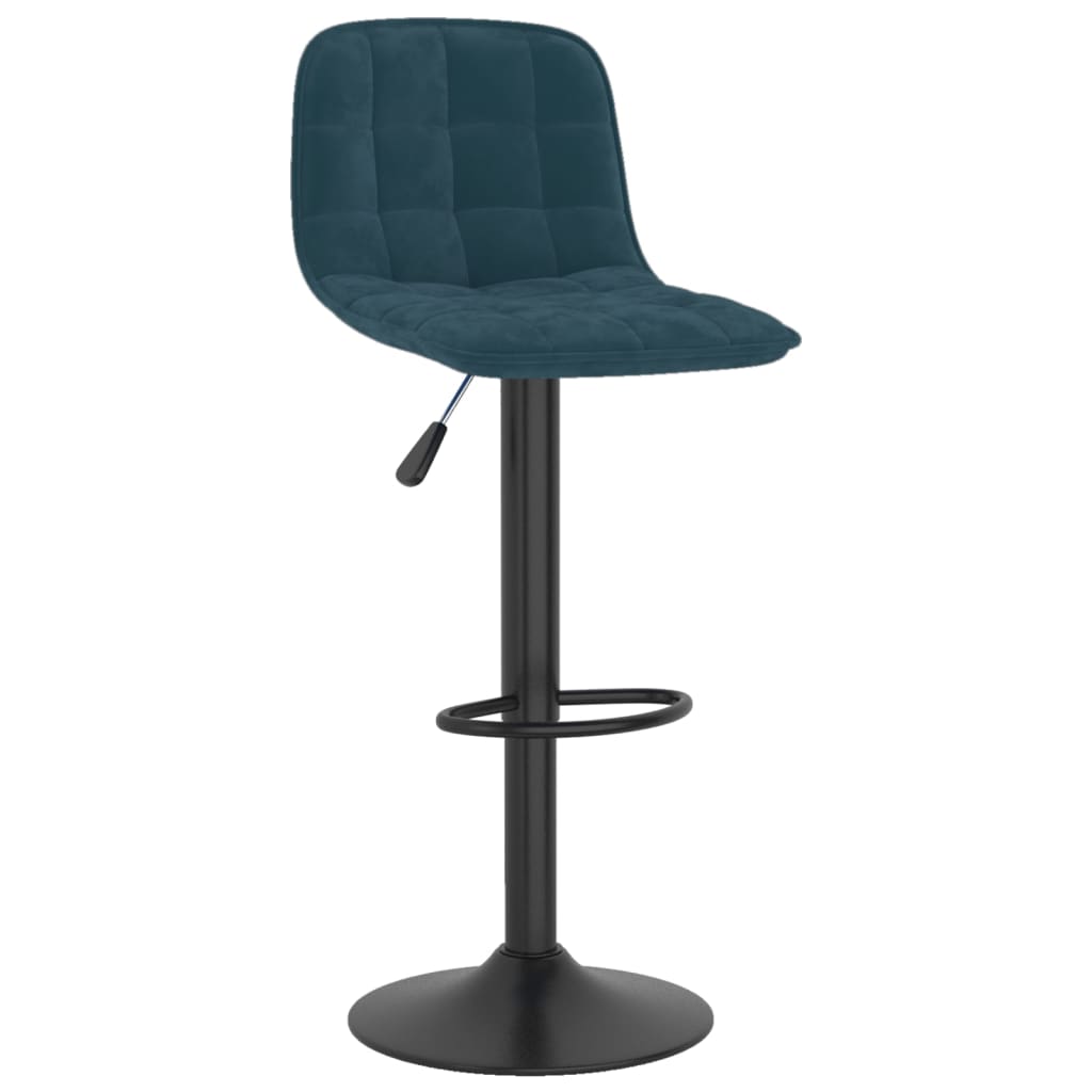Sgabelli da Bar 2 pz Blu in Velluto - homemem39