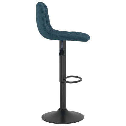 Sgabelli da Bar 2 pz Blu in Velluto - homemem39