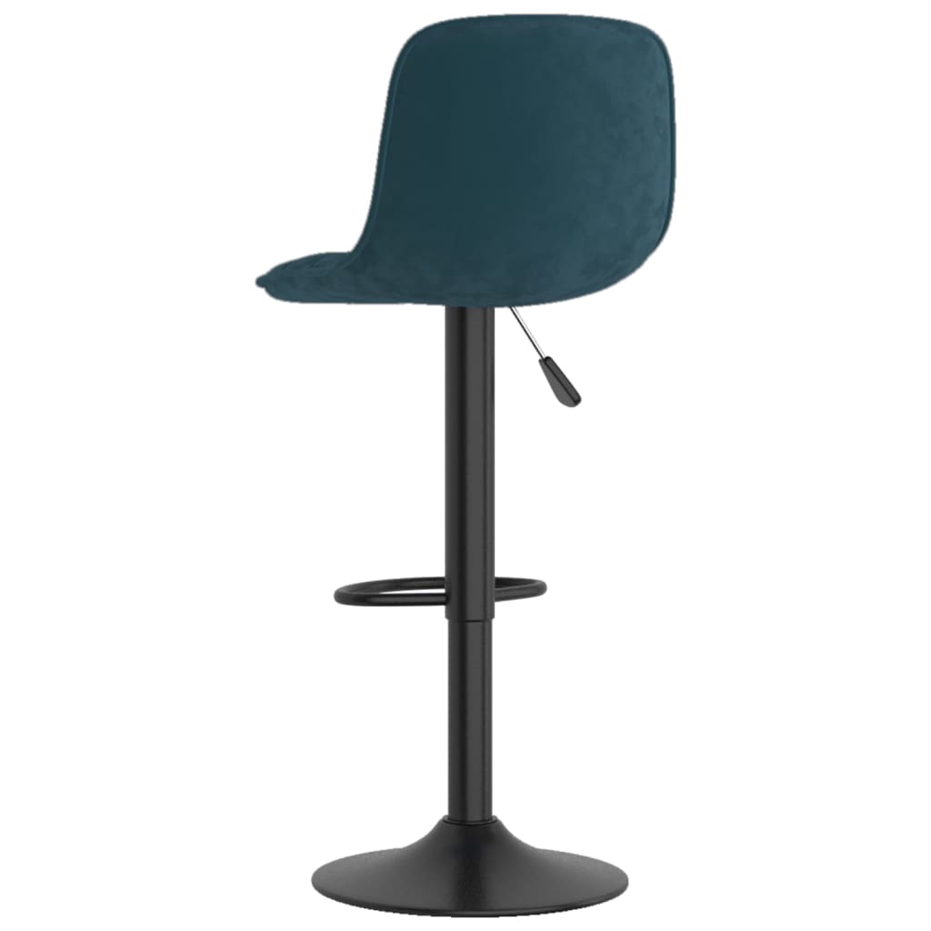Sgabelli da Bar 2 pz Blu in Velluto - homemem39