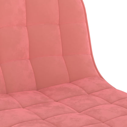 Sgabelli da Bar 2 pz Rosa in Velluto - homemem39