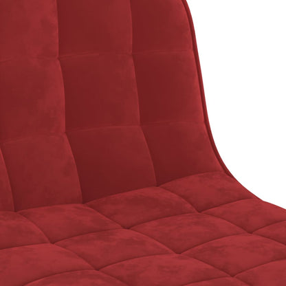 Sgabelli da Bar 2 pz Rosso Vino in Velluto | homemem39