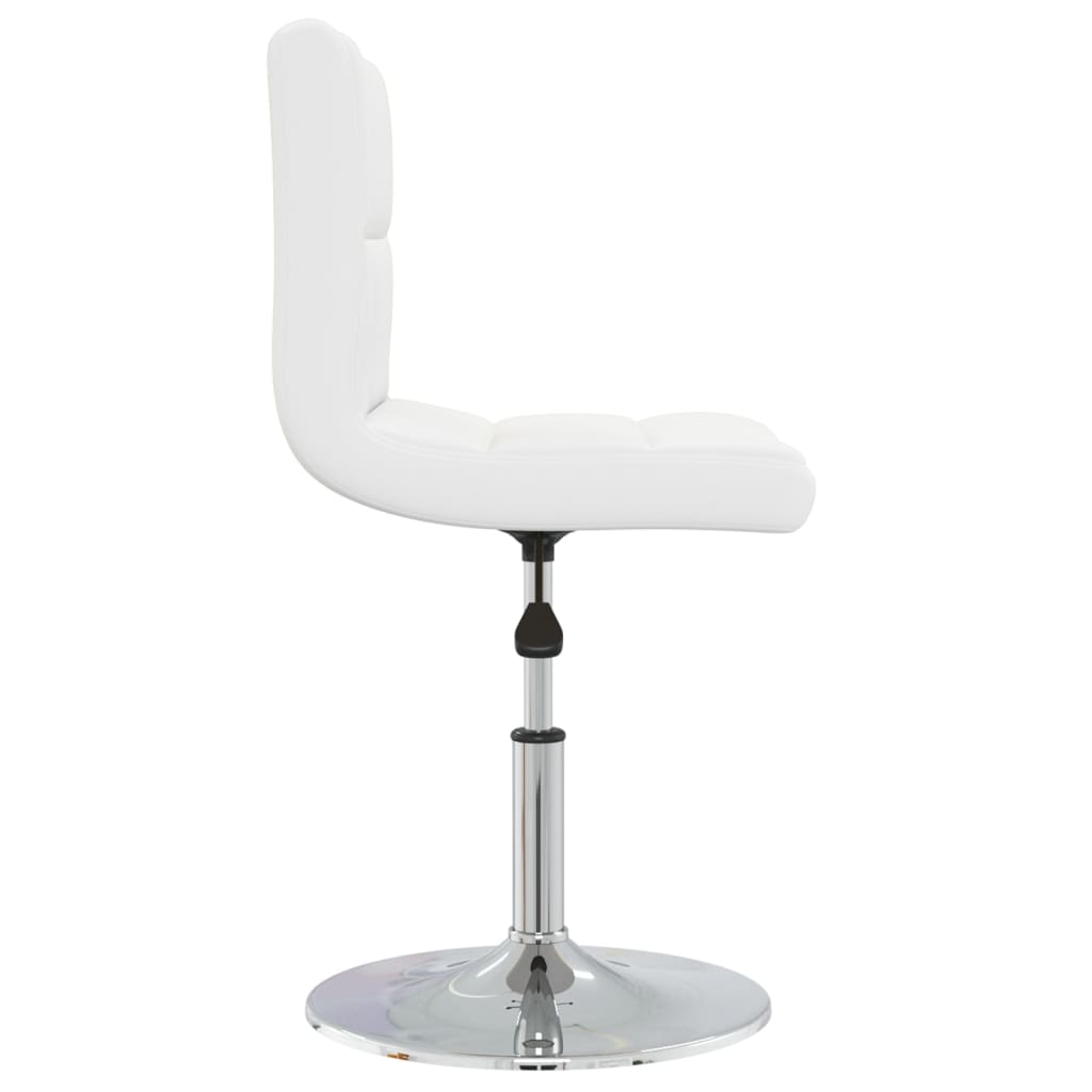 Sedie da Pranzo 4 pz Bianche in Similpelle | homemem39