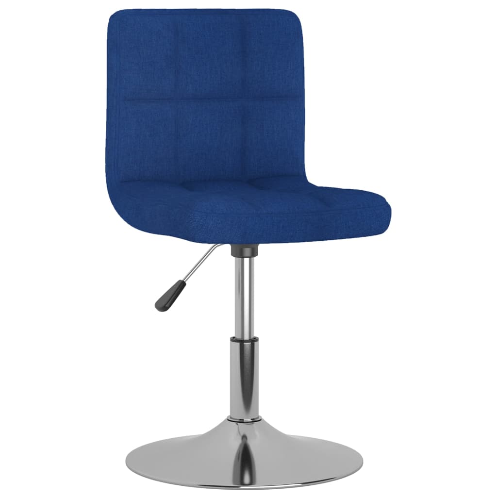 Sgabello da Bar Girevole Blu in Tessuto - homemem39
