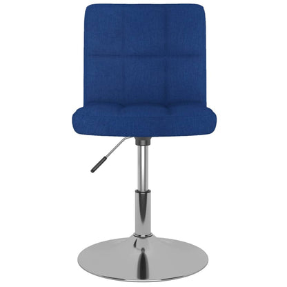 Sgabello da Bar Girevole Blu in Tessuto - homemem39