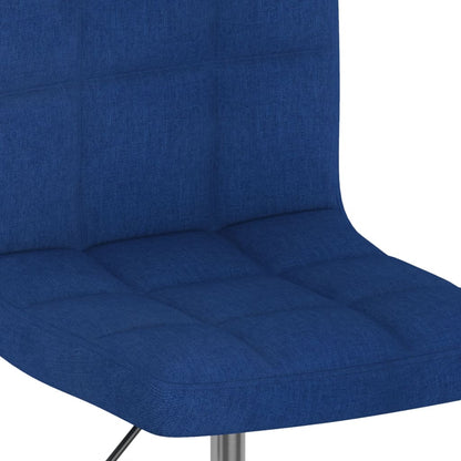 Sgabello da Bar Girevole Blu in Tessuto - homemem39