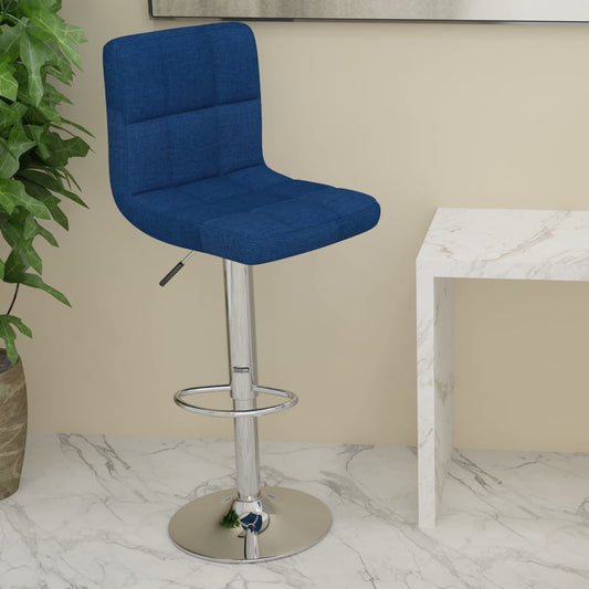 Sgabello da Bar Blu in Tessuto - homemem39