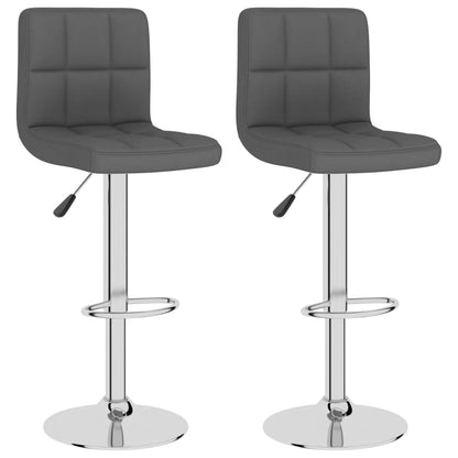 Sgabelli da Bar 2 pz in Tessuto Grigio Scuro | homemem39
