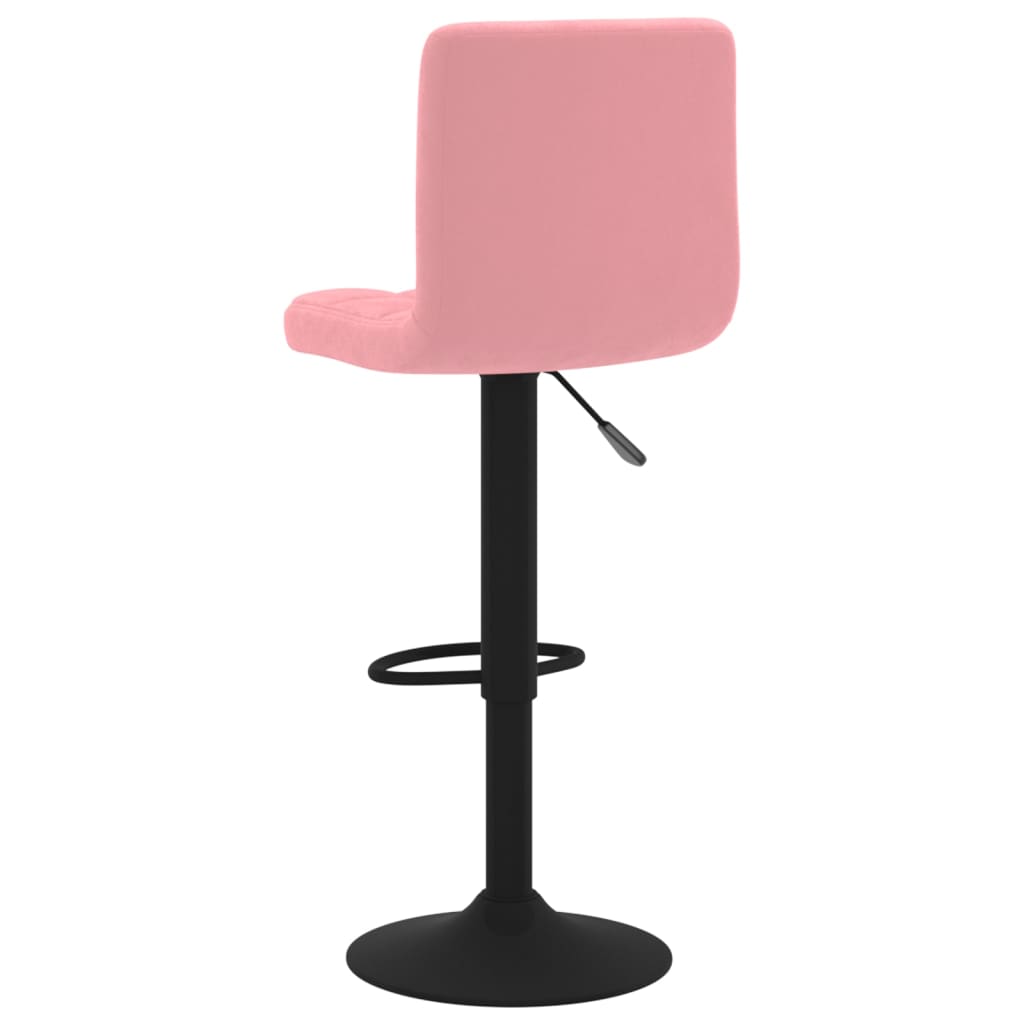 Sgabelli da Bar 2 pz Rosa in Velluto - homemem39
