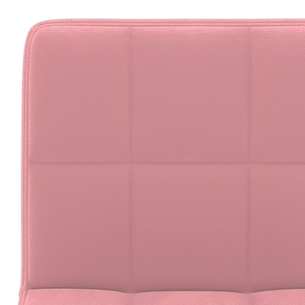 Sgabelli da Bar 2 pz Rosa in Velluto - homemem39