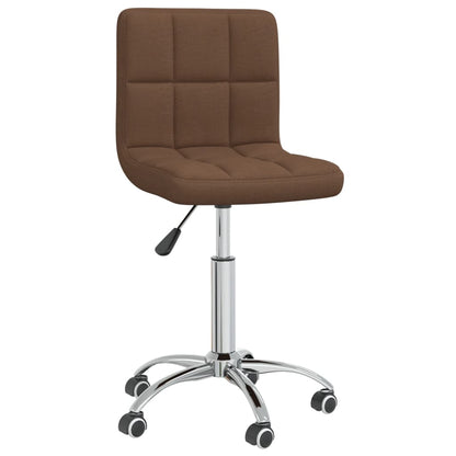 Sedia Girevole da Ufficio Marrone in Tessuto - homemem39