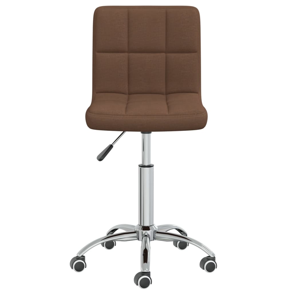 Sedia Girevole da Ufficio Marrone in Tessuto - homemem39