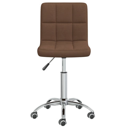 Sedia Girevole da Ufficio Marrone in Tessuto - homemem39