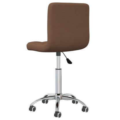 Sedia Girevole da Ufficio Marrone in Tessuto - homemem39