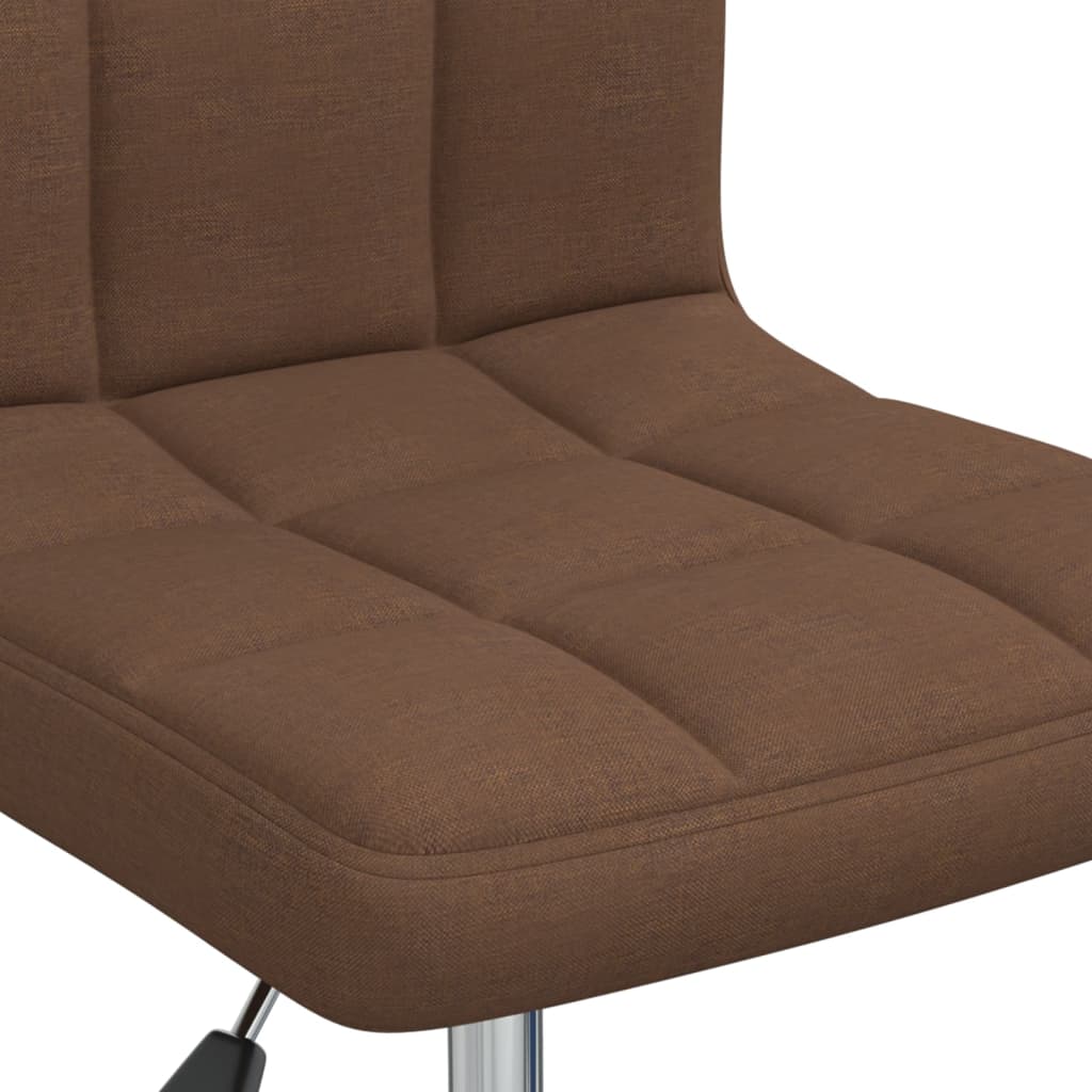 Sedia Girevole da Ufficio Marrone in Tessuto - homemem39