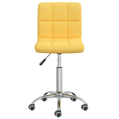 Sedia da Ufficio Girevole Giallo Senape in Tessuto - homemem39