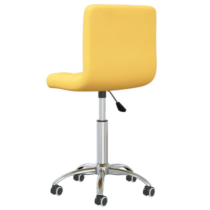 Sedia da Ufficio Girevole Giallo Senape in Tessuto - homemem39