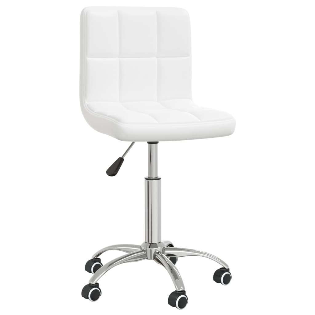 Sedia da Ufficio Girevole Bianca in Similpelle - homemem39