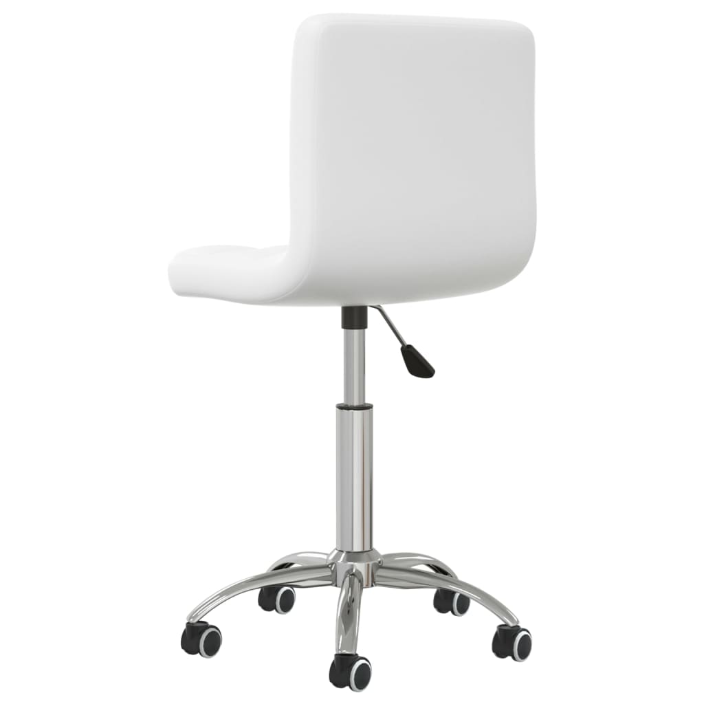 Sedia da Ufficio Girevole Bianca in Similpelle - homemem39