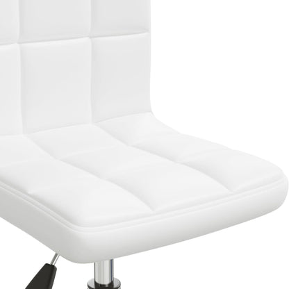 Sedia da Ufficio Girevole Bianca in Similpelle - homemem39