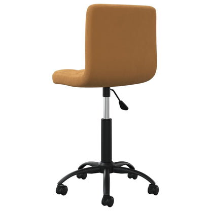 Sedia Girevole da Ufficio Marrone in Velluto | homemem39