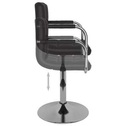 Sgabello da Bar Nero in Similpelle - homemem39