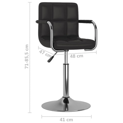 Sgabello da Bar Nero in Similpelle - homemem39