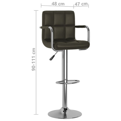Sgabelli da Bar 2 pz Marroni in Similpelle - homemem39