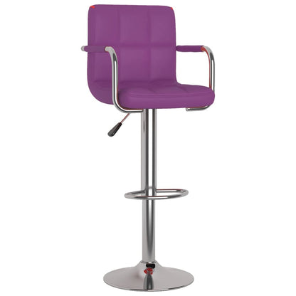 Sgabelli da Bar 2 pz Viola in Similpelle - homemem39