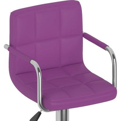 Sgabelli da Bar 2 pz Viola in Similpelle - homemem39