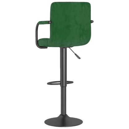 Sgabelli da Bar 2 pz Verde Scuro in Velluto - homemem39
