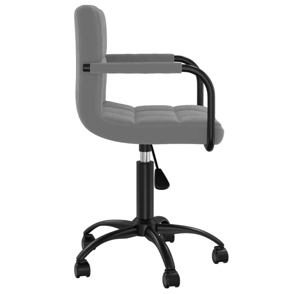 Sedie da Pranzo Girevoli 2 pz Grigio Scuro in Velluto | homemem39