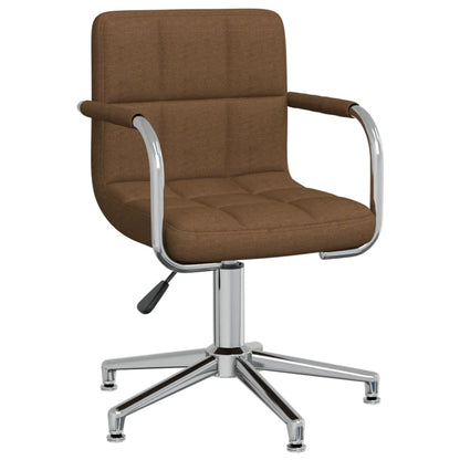 Sedia Girevole da Ufficio Marrone in Tessuto - homemem39