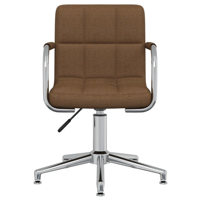 Sedia Girevole da Ufficio Marrone in Tessuto - homemem39