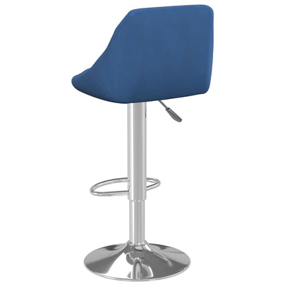 Sgabello da Bar Blu in Velluto - homemem39