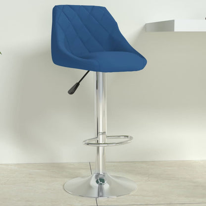 Sgabello da Bar Blu in Velluto - homemem39