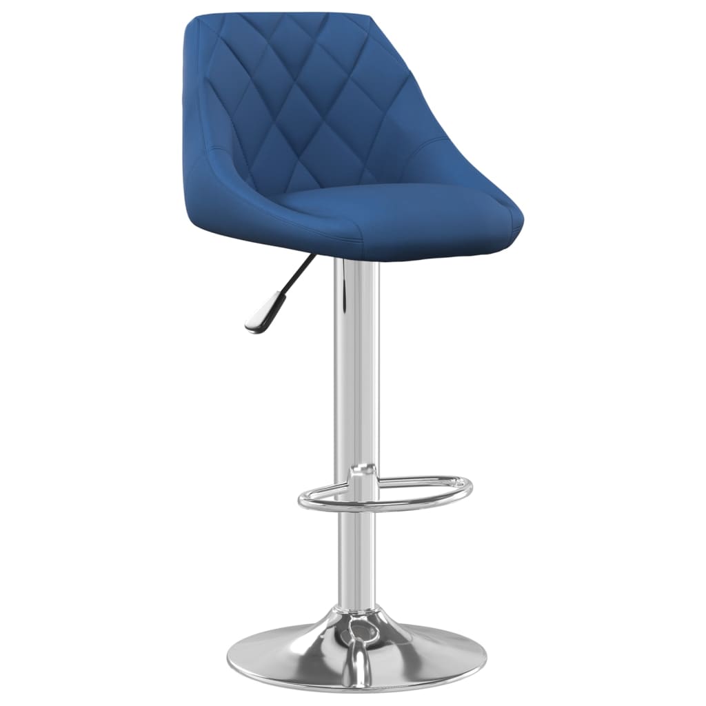 Sgabelli da Bar 2 pz Blu in Velluto - homemem39
