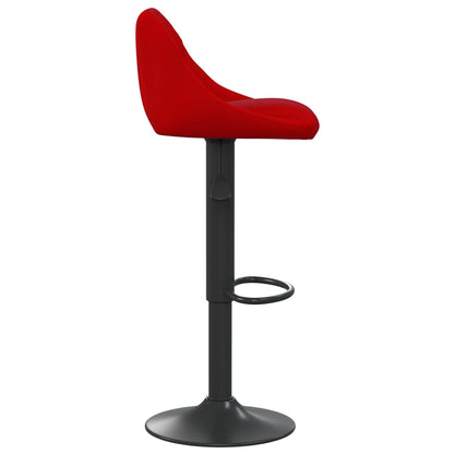 Sgabelli da Bar 2 pz Rosso Vino in Velluto - homemem39