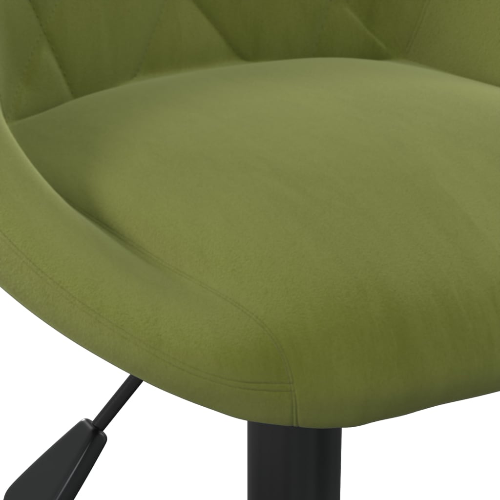 Sedia da Pranzo Verde Chiaro in Velluto | homemem39