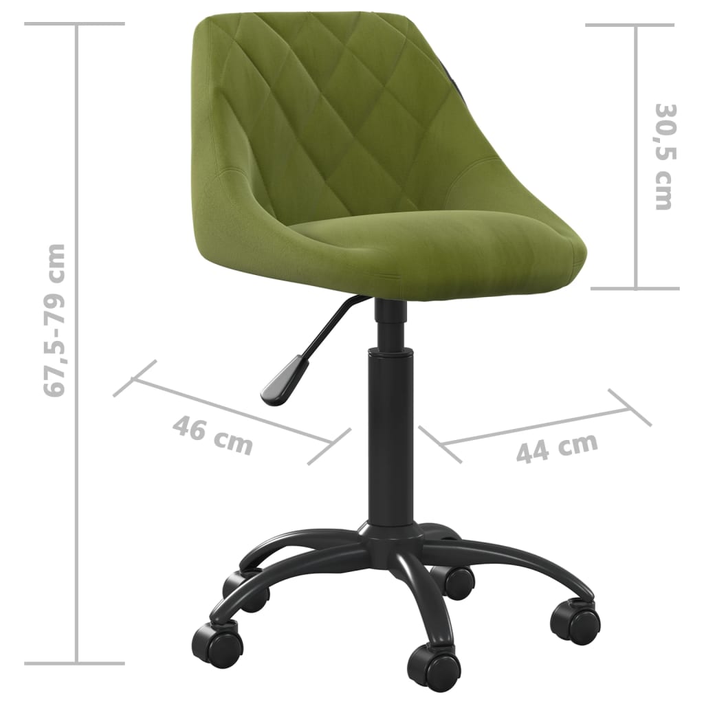 Sedia da Pranzo Verde Chiaro in Velluto | homemem39