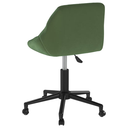 Sedia da Ufficio Girevole Verde Scuro in Velluto - homemem39