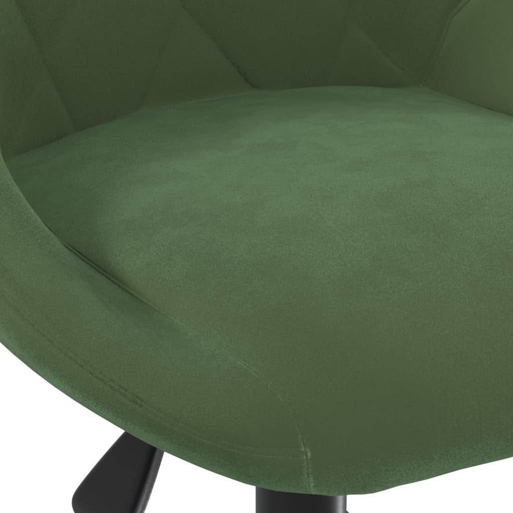 Sedia da Ufficio Girevole Verde Scuro in Velluto - homemem39