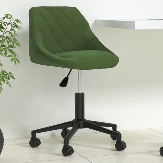 Sedia da Ufficio Girevole Verde Scuro in Velluto - homemem39