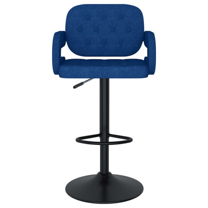 Sgabelli da Bar 2 pz Blu in Tessuto - homemem39