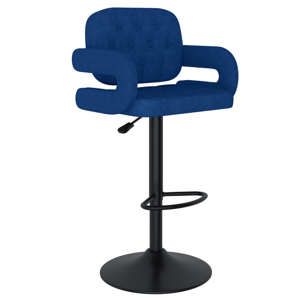Sgabelli da Bar 2 pz Blu in Tessuto - homemem39