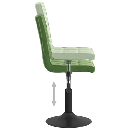 Sedie da Pranzo Girevoli 2 pz Verde Scuro in Velluto | homemem39